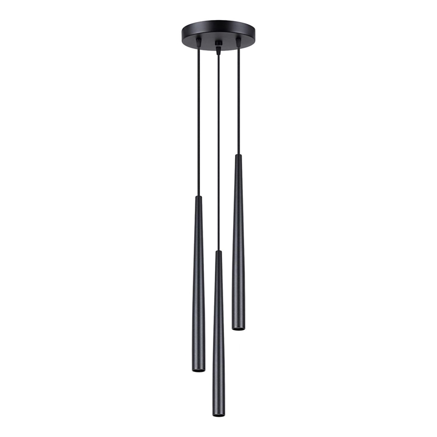 Lampadario a sospensione con filo BLISS 3xG9/8W/230V nero