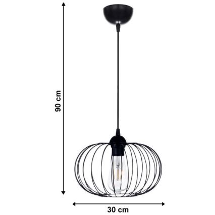 Lampadario a sospensione con filo BOCCA 1xE27/60W/230V