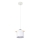 Lampadario a sospensione con filo BODO 1xE27/60W/230V bianco