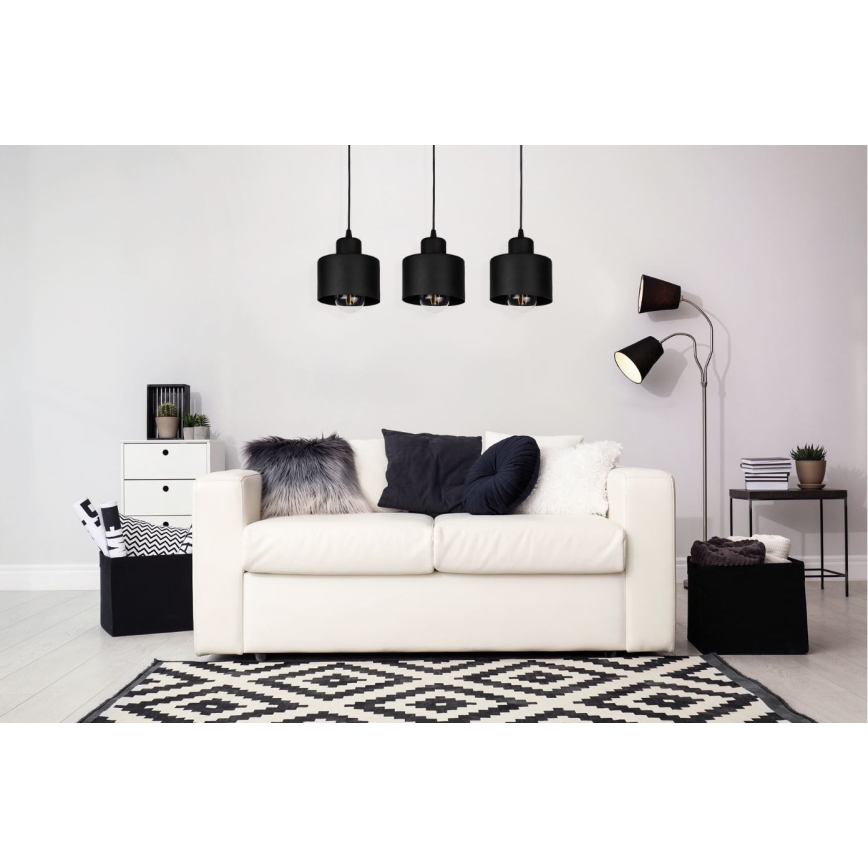 Lampadario a sospensione con filo BODO 3xE27/60W/230V