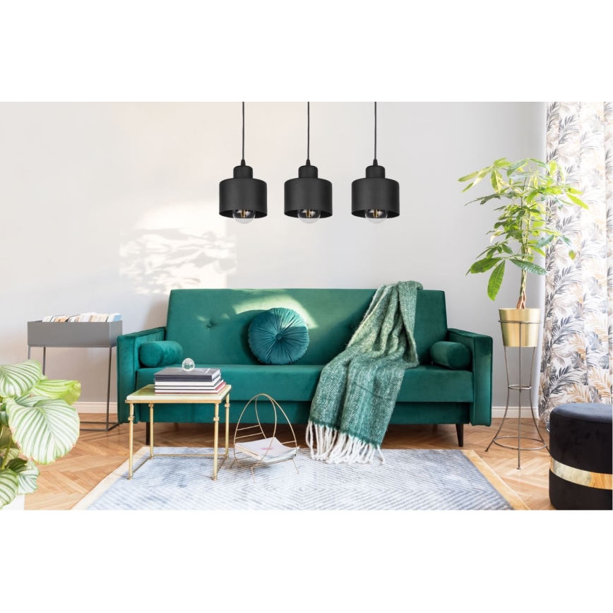 Lampadario a sospensione con filo BODO 3xE27/60W/230V