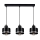 Lampadario a sospensione con filo BODO SILVER 3xE27/60W/230V