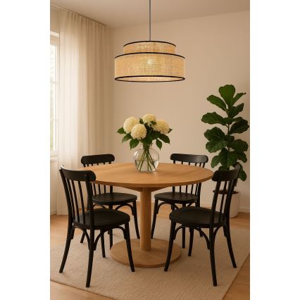 Lampadario a sospensione con filo BOHO 1xE27/60W/230V beige