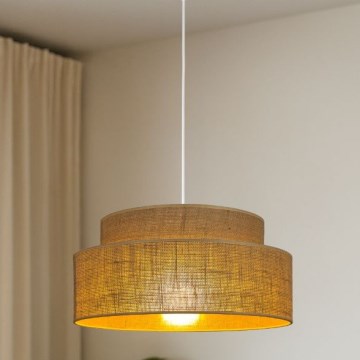 Lampadario a sospensione con filo BOHO 1xE27/60W/230V beige