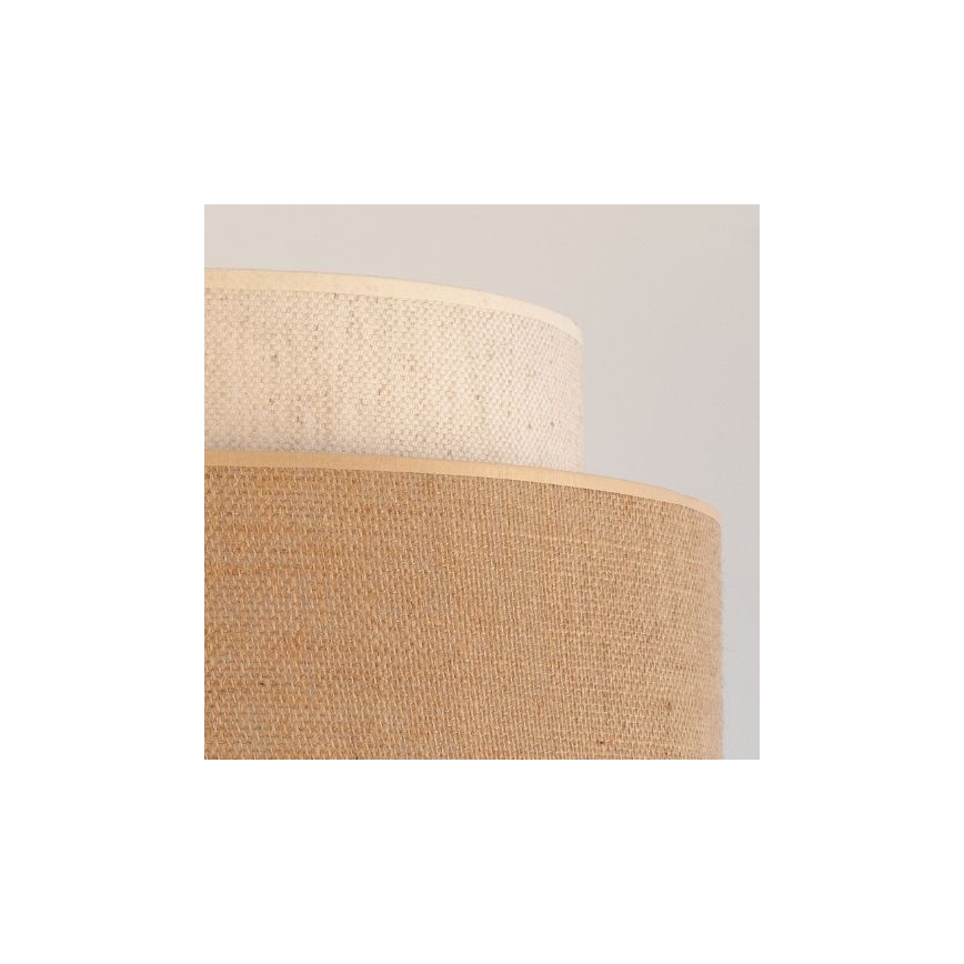 Lampadario a sospensione con filo BOHO 1xE27/60W/230V bianco/beige