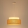 Lampadario a sospensione con filo BOHO 1xE27/60W/230V diametro 40 cm bianco/beige