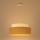 Lampadario a sospensione con filo BOHO 1xE27/60W/230V diametro 40 cm color crema/beige