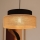 Lampadario a sospensione con filo BOHO 1xE27/60W/230V nero/beige