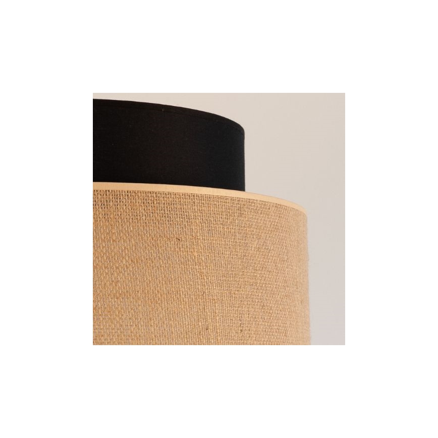 Lampadario a sospensione con filo BOHO 1xE27/60W/230V nero/beige