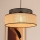 Lampadario a sospensione con filo BOHO 1xE27/60W/230V nero/rattan