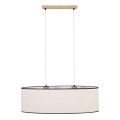 Lampadario a sospensione con filo BOHO 2xE27/40W/230V quercia