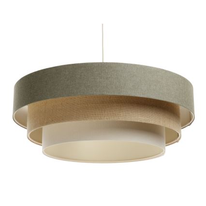 Lampadario a sospensione con filo BOHO TRINITI 1xE27/60W/230V grigio/beige/color crema