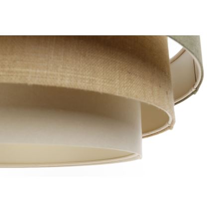 Lampadario a sospensione con filo BOHO TRINITI 1xE27/60W/230V grigio/beige/color crema