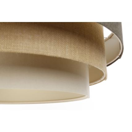 Lampadario a sospensione con filo BOHO TRINITI 1xE27/60W/230V grigio/beige/color crema