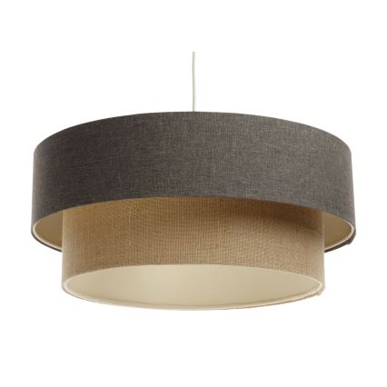 Lampadario a sospensione con filo BOHO TRINITI 1xE27/60W/230V grigio/beige