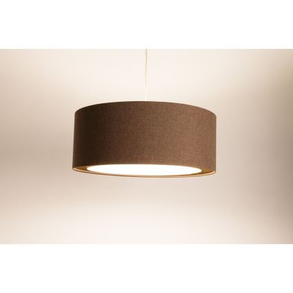 Lampadario a sospensione con filo BOHO TRINITI 1xE27/60W/230V marrone