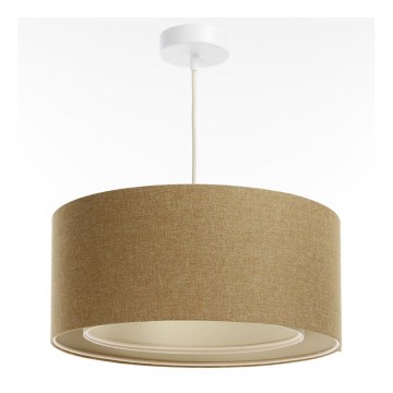 Lampadario a sospensione con filo BOHO TRINITI 1xE27/60W/230V marrone