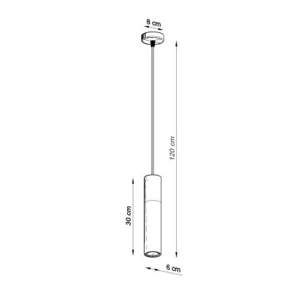 Lampadario a sospensione con filo BORGIO 1xGU10/40W/230V