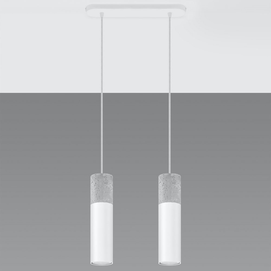 Lampadario a sospensione con filo BORGIO 2xGU10/40W/230V