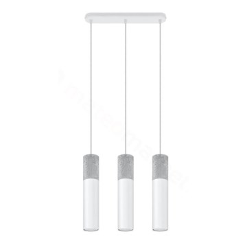 Lampadario a sospensione con filo BORGIO 3xGU10/40W/230V