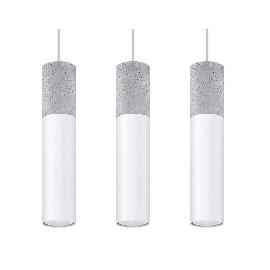Lampadario a sospensione con filo BORGIO 3xGU10/40W/230V