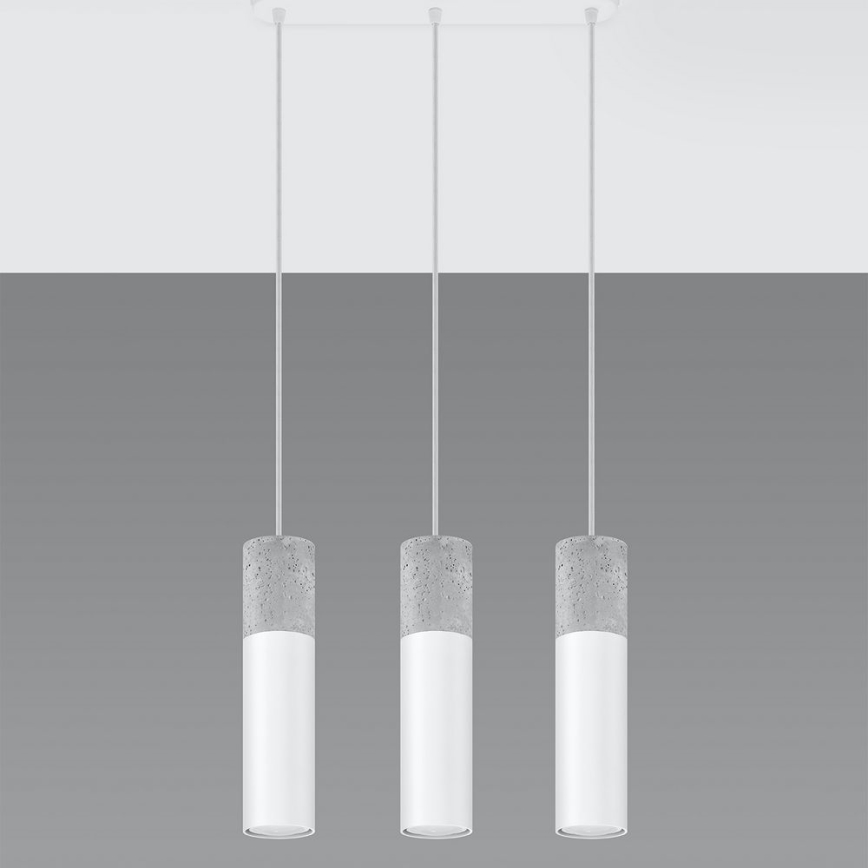 Lampadario a sospensione con filo BORGIO 3xGU10/40W/230V