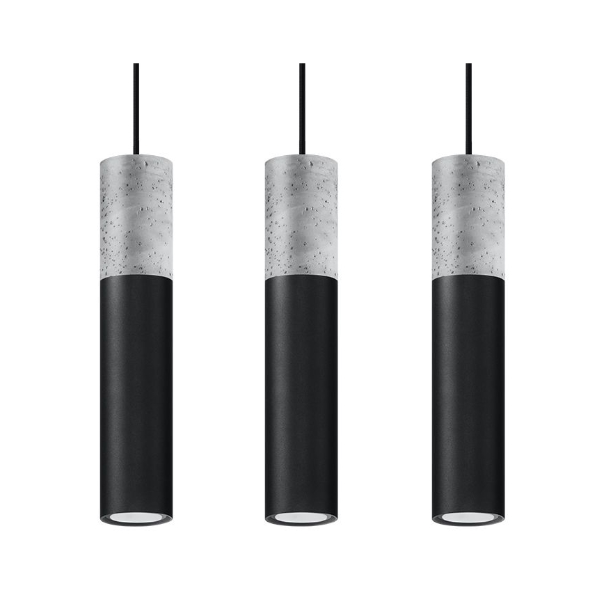 Lampadario a sospensione con filo BORGIO 3xGU10/40W/230V