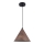 Lampadario a sospensione con filo BOSCO 1xE27/15W/230V marrone