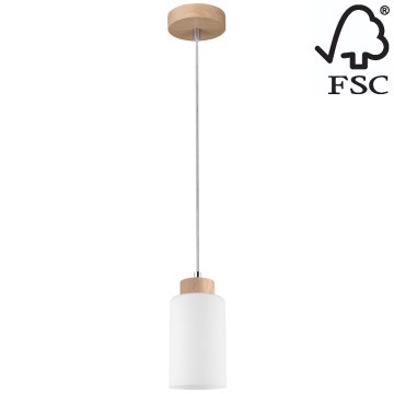 Lampadario a sospensione con filo BOSCO 1xE27/60W/230V - certificato FSC