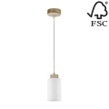 Lampadario a sospensione con filo BOSCO 1xE27/60W/230V - certificato FSC