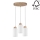 Lampadario a sospensione con filo BOSCO 3xE27/60W/230V - certificato FSC