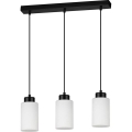 Lampadario a sospensione con filo BOSCO 3xE27/60W/230V - certificato FSC