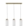 Lampadario a sospensione con filo BOSCO 3xE27/60W/230V quercia