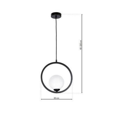 Lampadario a sospensione con filo BOSTON 1xE14/40W/230V