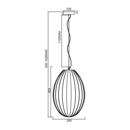 Lampadario a sospensione con filo BRAGA 1xE27/60W/230V bianco