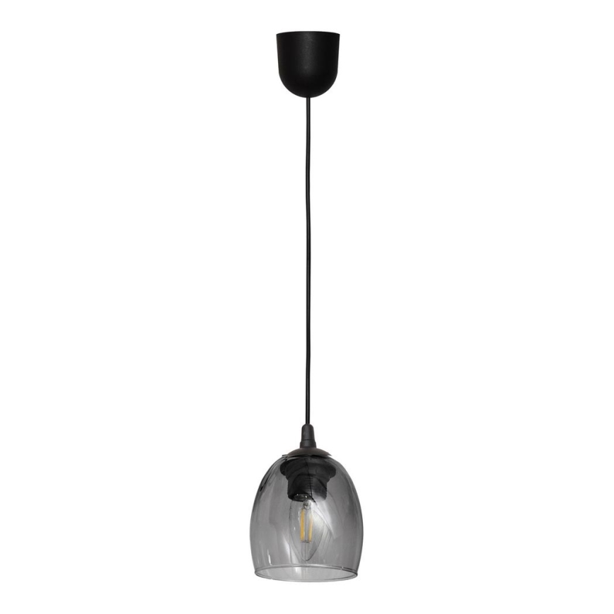 Lampadario a sospensione con filo BRILLANT 1xE27/15W/230V grigio