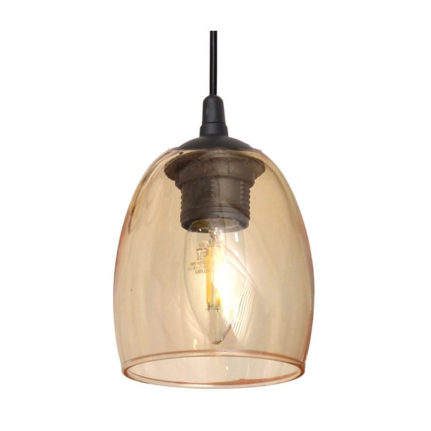 Lampadario a sospensione con filo BRILLANT 3xE27/15W/230V beige