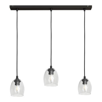 Lampadario a sospensione con filo BRILLANT 3xE27/15W/230V limpido