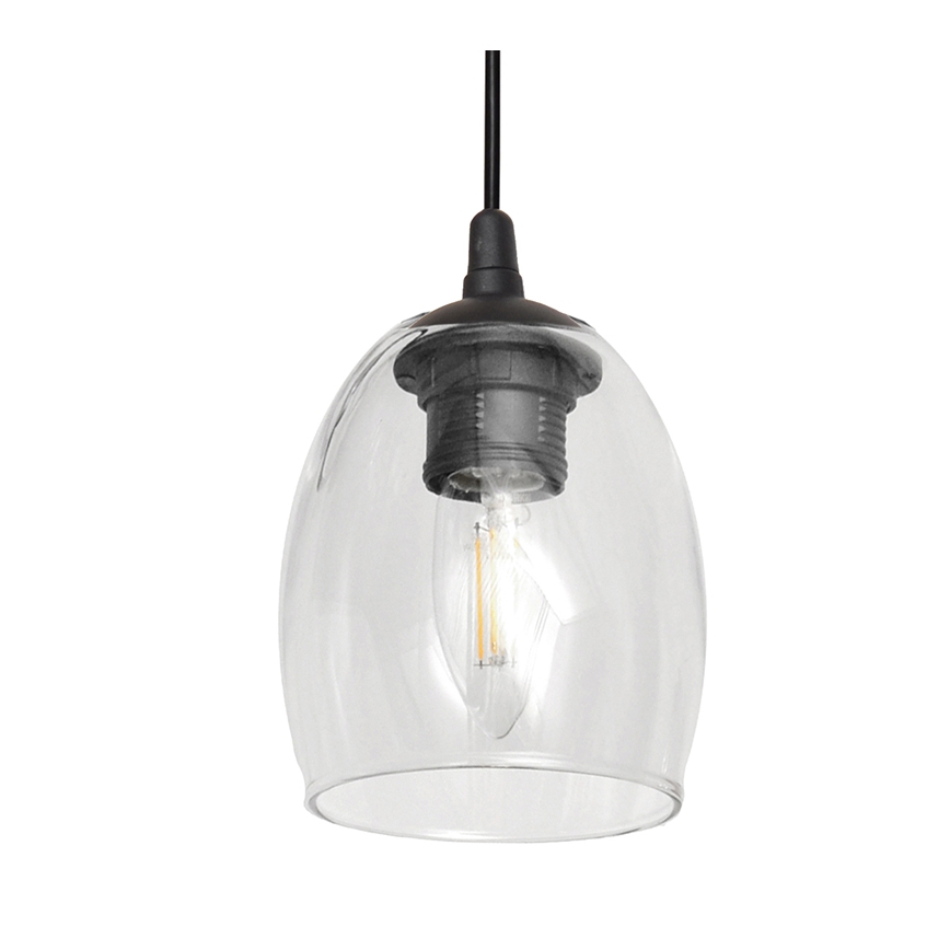 Lampadario a sospensione con filo BRILLANT 3xE27/15W/230V limpido