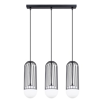 Lampadario a sospensione con filo BRINA 3xG9/8W/230V nero