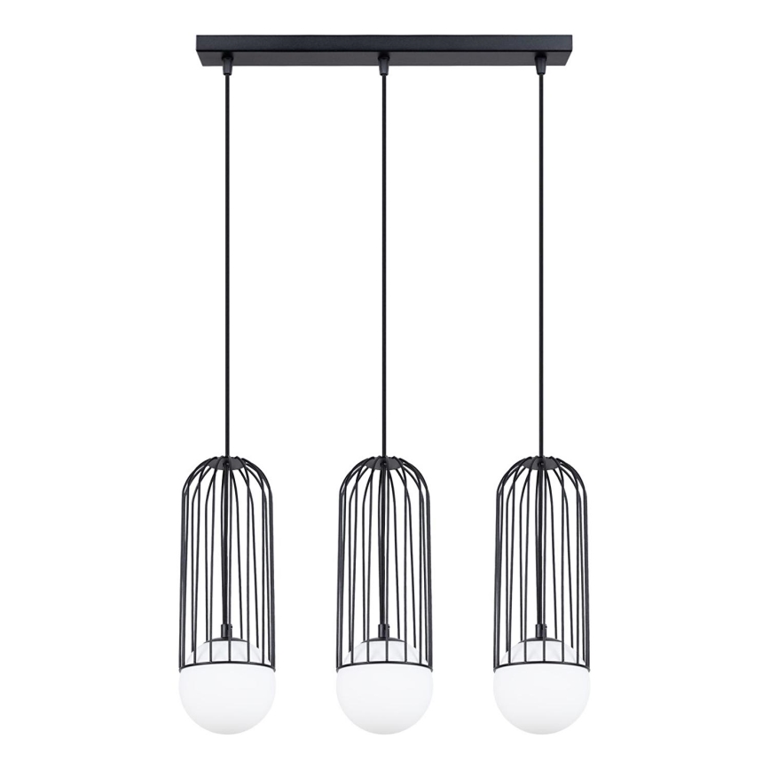 Lampadario a sospensione con filo BRINA 3xG9/8W/230V nero