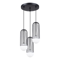 Lampadario a sospensione con filo BRINA 3xG9/8W/230V nero