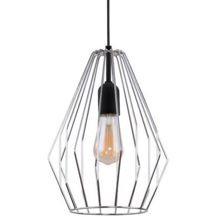Lampadario a sospensione con filo BRYLANT 1xE27/60W/230V cromo lucido