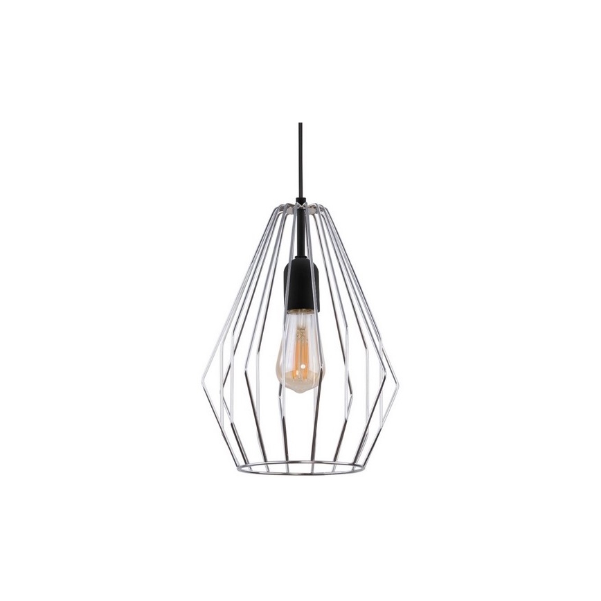 Lampadario a sospensione con filo BRYLANT 1xE27/60W/230V cromo lucido