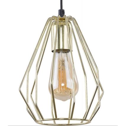 Lampadario a sospensione con filo BRYLANT 1xE27/60W/230V oro