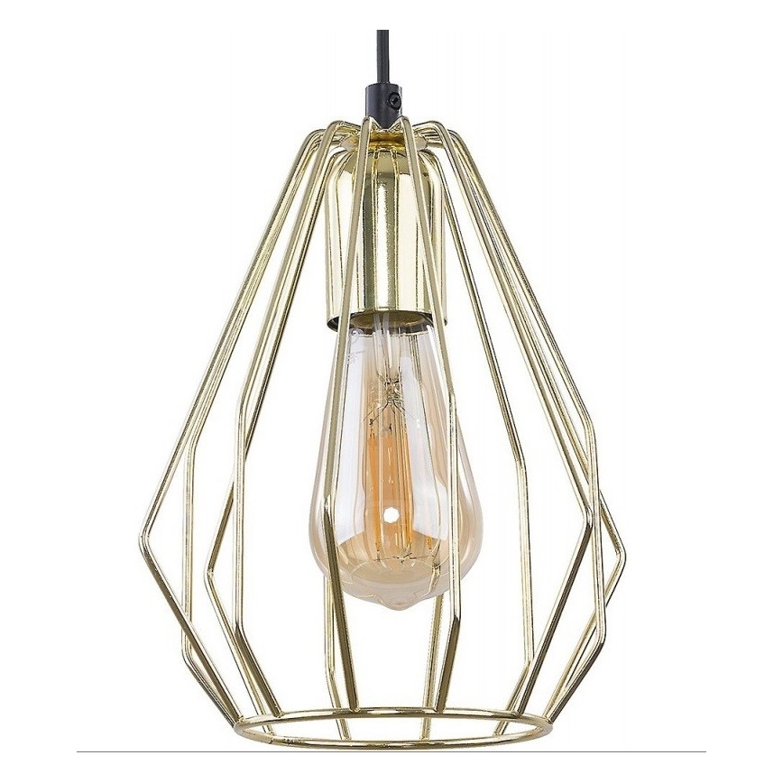 Lampadario a sospensione con filo BRYLANT 1xE27/60W/230V oro