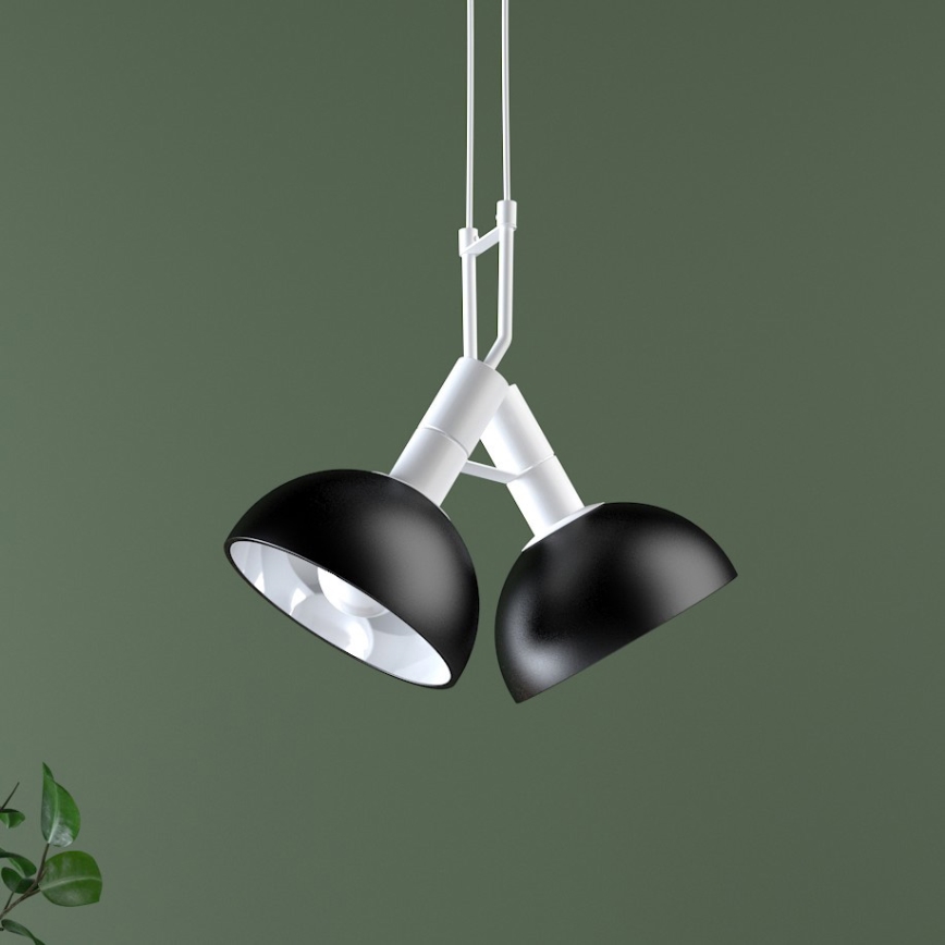 Lampadario a sospensione con filo BUFFI 2xE27/60W/230V