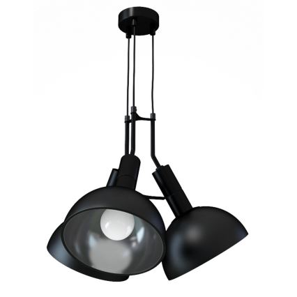 Lampadario a sospensione con filo BUFFI 3xE27/60W/230V