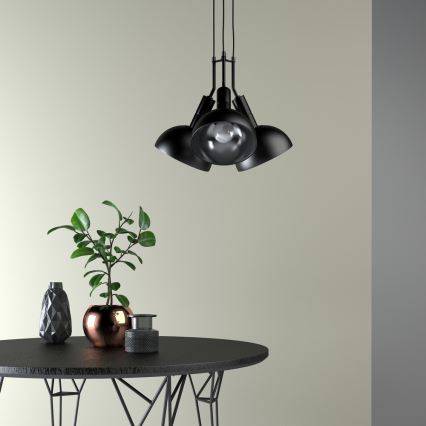 Lampadario a sospensione con filo BUFFI 3xE27/60W/230V