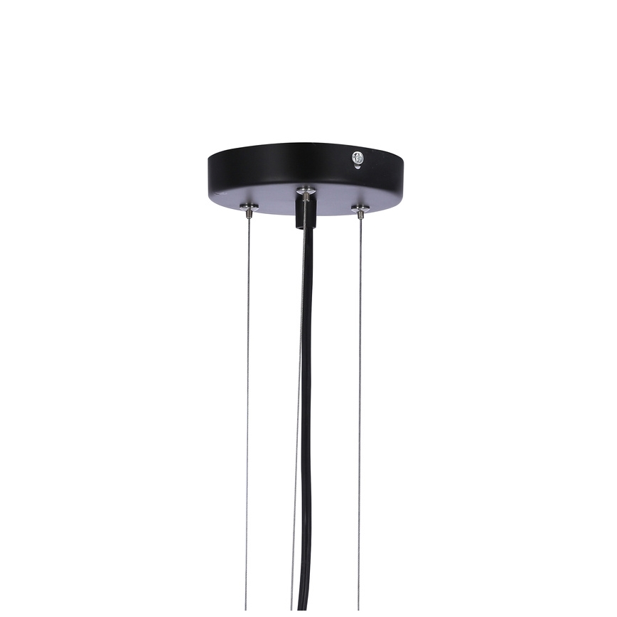 Lampadario a sospensione con filo CALDERA 3xE27/60W/230V nero
